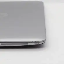 Worn corner of the laptop