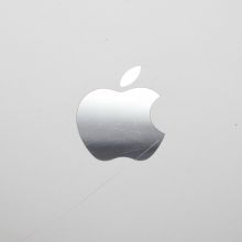 Scratched Apple logo