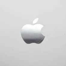 Scratched Apple logo